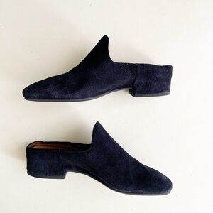 Aquatalia Womens Corduroy Mules Black Closed Toe Size 6